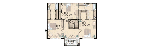 Dream House Plan - Floor Plan - Upper Floor Plan #36-233