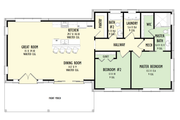 Barndominium Style House Plan - 2 Beds 2 Baths 1444 Sq/Ft Plan #1092-46 