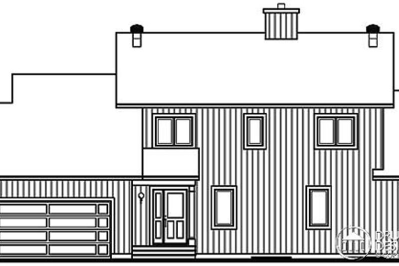 Architectural House Design - Exterior - Other Elevation for Contemporary House Plan #23-397 - 3 bed, 2.5 bath
