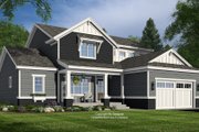 Craftsman Style House Plan - 4 Beds 3.5 Baths 2500 Sq/Ft Plan #51-1373 