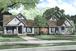 Traditional Exterior - Front Elevation Plan #17-2401
