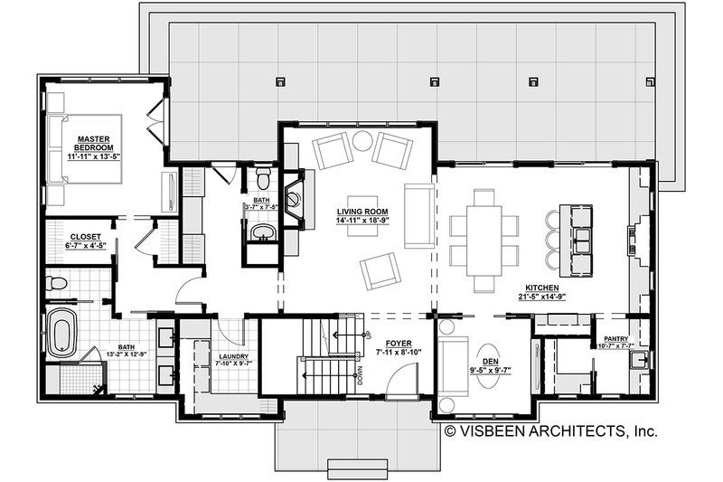 Dream House Plan - Floor Plan - Main Floor for Cottage House Plan #928-302 - 4 bed, 3.5 bath