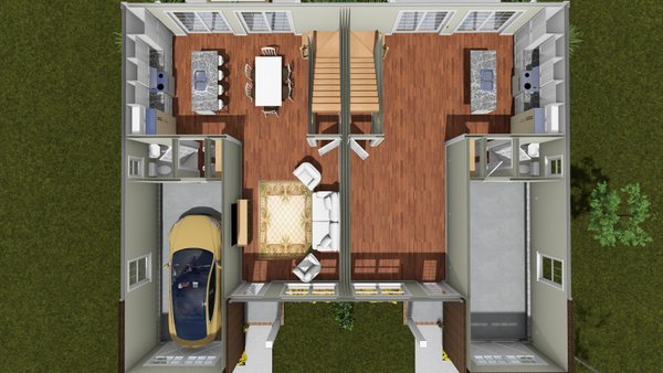 Architectural House Design - Floor Plan - Main Floor 1 for Traditional House Plan #513-2464 - 3 bed, 2.5 bath