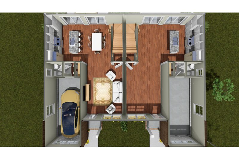 Architectural House Design - Floor Plan - Main Floor 1 for Traditional House Plan #513-2464 - 3 bed, 2.5 bath