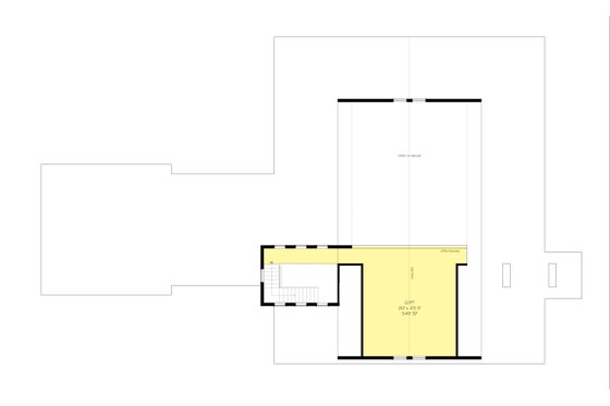 Farmhouse plan 888-1 upper flloor