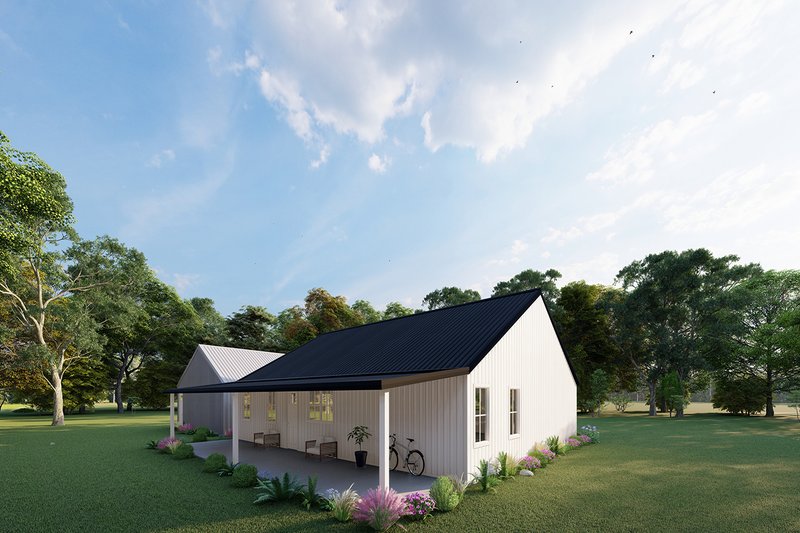House Blueprint - Exterior - Other Elevation 2 for Barndominium House Plan #1107-31 - 3 bed, 2 bath