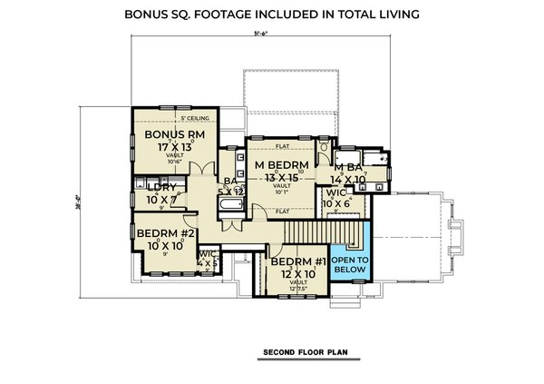 European Floor Plan - Upper Floor Plan #1070-142