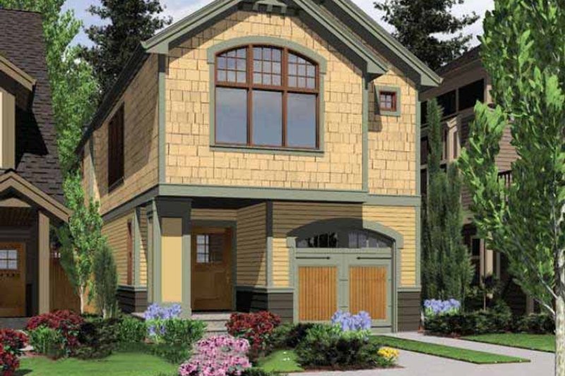 Dream House Plan - Craftsman Exterior - Front Elevation Plan #48-437