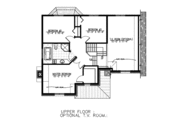 European Style House Plan - 3 Beds 1.5 Baths 1358 Sq/Ft Plan #138-323 