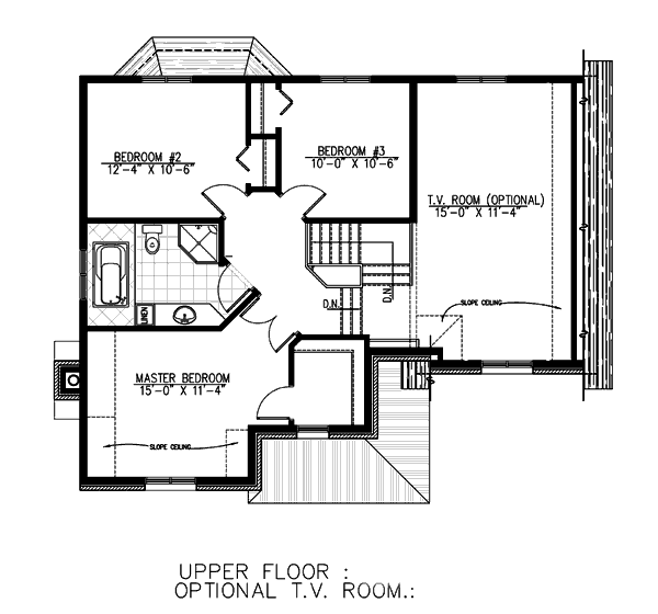 European Floor Plan - Upper Floor Plan #138-323