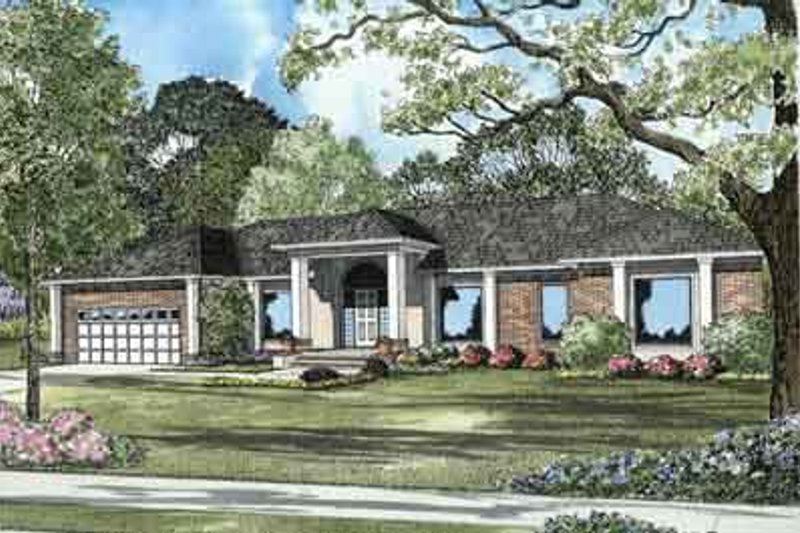Dream House Plan - Colonial Exterior - Front Elevation Plan #17-2097