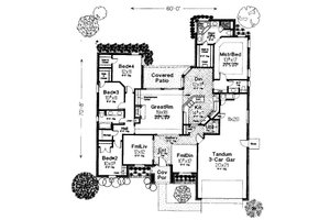 Floor Plan - Main Floor House Plan #310-734 - 4 bed, 2.5 bath