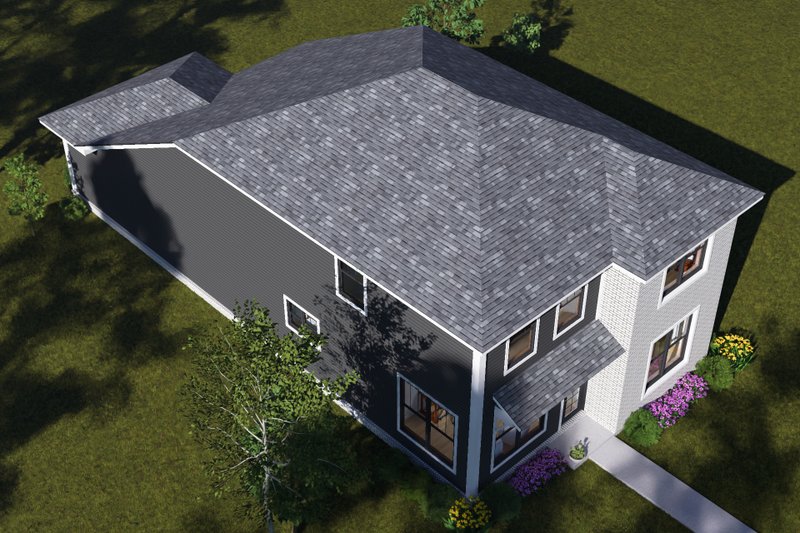 House Blueprint - Exterior - Other Elevation 5 for Modern House Plan #513-2502 - 5 bed, 3 bath