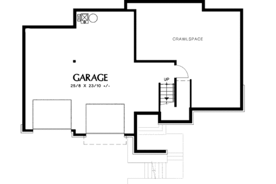 Floor Plan - Lower Floor for Traditional House Plan #48-397 - 4 bed, 3 bath