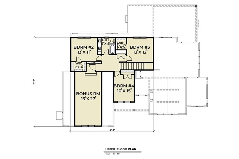 Craftsman Style House Plan - 4 Beds 2.5 Baths 3172 Sq/Ft Plan #1070-43 ...