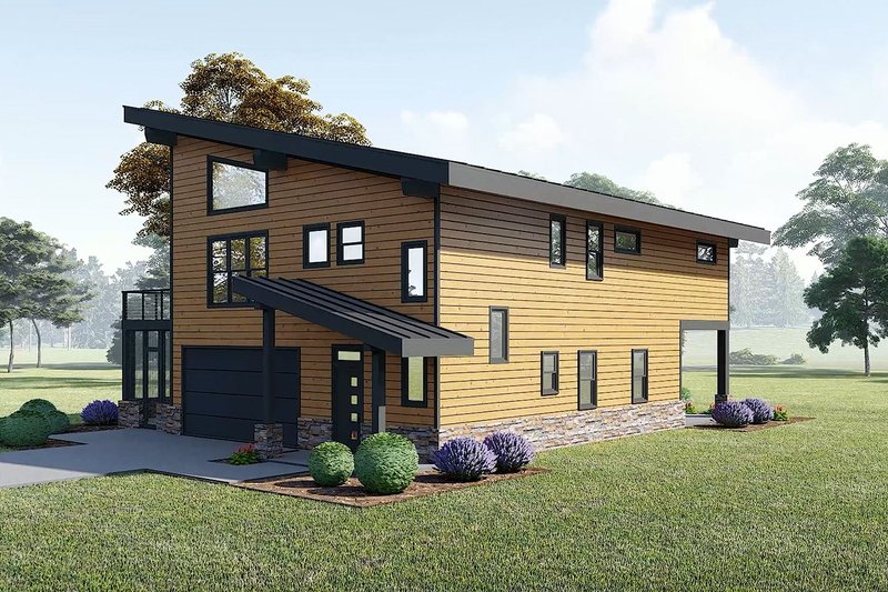 House Design - Exterior - Other Elevation 4 for Contemporary House Plan #932-1241 - 3 bed, 3.5 bath