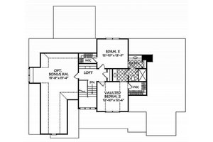 Floor Plan - Upper Floor for Country House Plan #927-984 - 3 bed, 2.5 bath