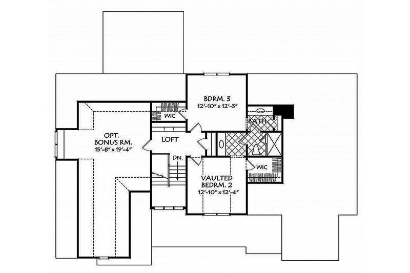 Architectural House Design - Floor Plan - Upper Floor for Country House Plan #927-984 - 3 bed, 2.5 bath