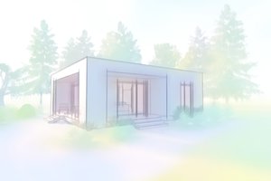 Exterior - Other Elevation 2 for Modern House Plan #549-35 - 2 bed, 1 bath