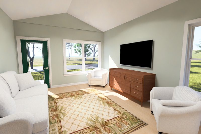 Home Plan - Interior - Family Room 2 for Cottage House Plan #513-2474 - 3 bed, 2 bath