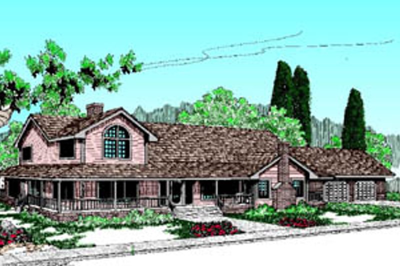 Traditional Style House Plan - 5 Beds 2.5 Baths 3483 Sq/Ft Plan #60-175
