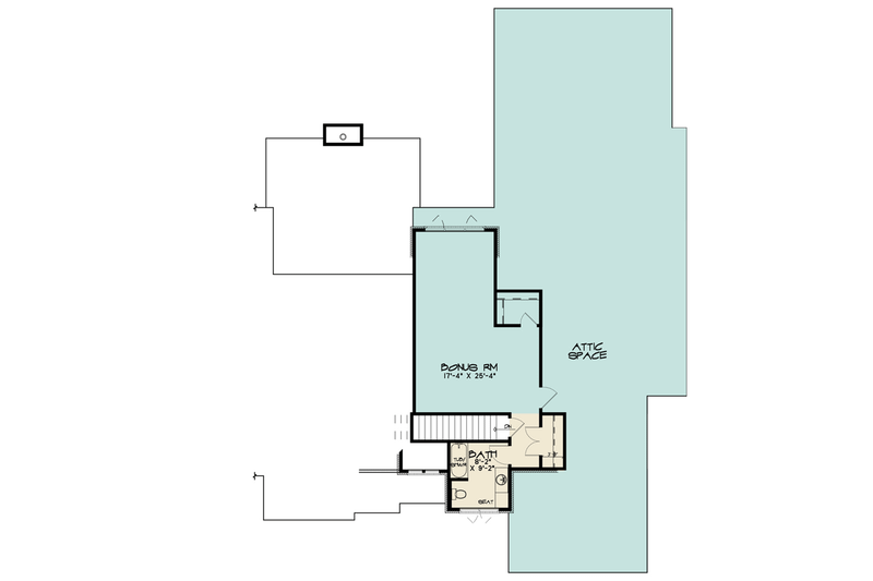 Home Plan - Floor Plan - Upper Floor for Contemporary House Plan #923-125 - 3 bed, 4.5 bath