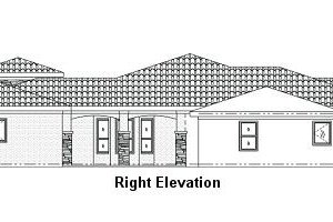 Exterior - Other Elevation for Mediterranean House Plan #24-249 - 4 bed, 3.5 bath
