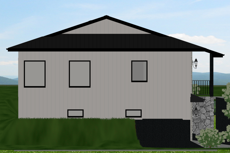 House Blueprint - Exterior - Other Elevation for Contemporary House Plan #1109-25 - 3 bed, 2 bath