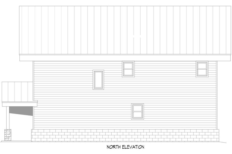 Dream House Plan - Exterior - Rear Elevation for Contemporary House Plan #932-1314 - 3 bed, 2.5 bath