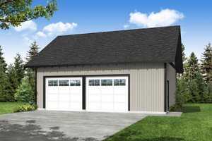 Exterior - Front Elevation for Traditional House Plan #124-1218, 0 bath