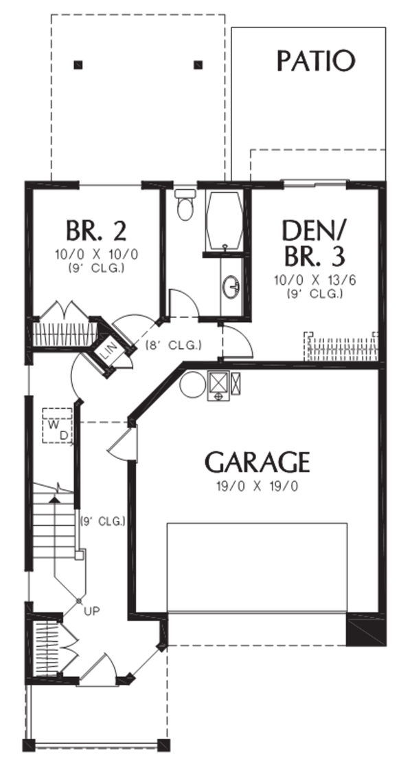 House Design - Cottage Floor Plan - Main Floor Plan #48-486