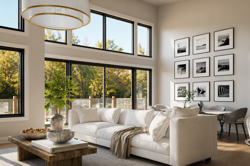 Home Plan - Interior - Family Room 1 for Contemporary House Plan #1064-465 - 2 bed, 2.5 bath