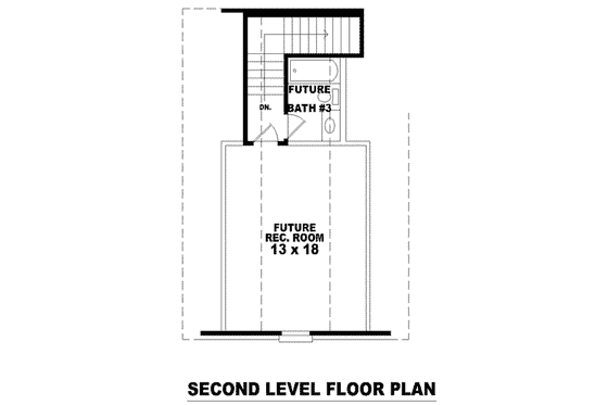 Floor Plan - Upper Floor for Traditional House Plan #81-1148 - 3 bed, 3 bath