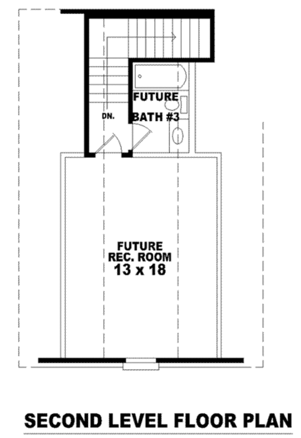 Traditional Floor Plan - Upper Floor Plan #81-1148