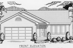 Ranch Exterior - Front Elevation Plan #112-101