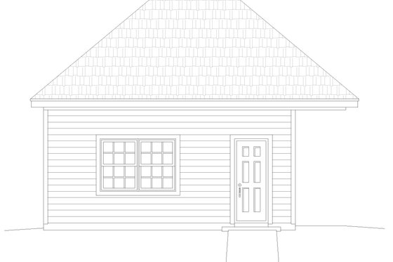Exterior - Other Elevation 1 for Country House Plan #932-233, 0 bath