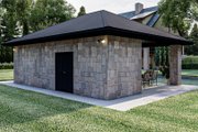 Mediterranean Style House Plan - 0 Beds 0.5 Baths 182 Sq/Ft Plan #455-267 