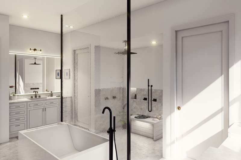 Architectural House Design - Interior - Master Bathroom for Country House Plan #1110-36 - 3 bed, 3.5 bath