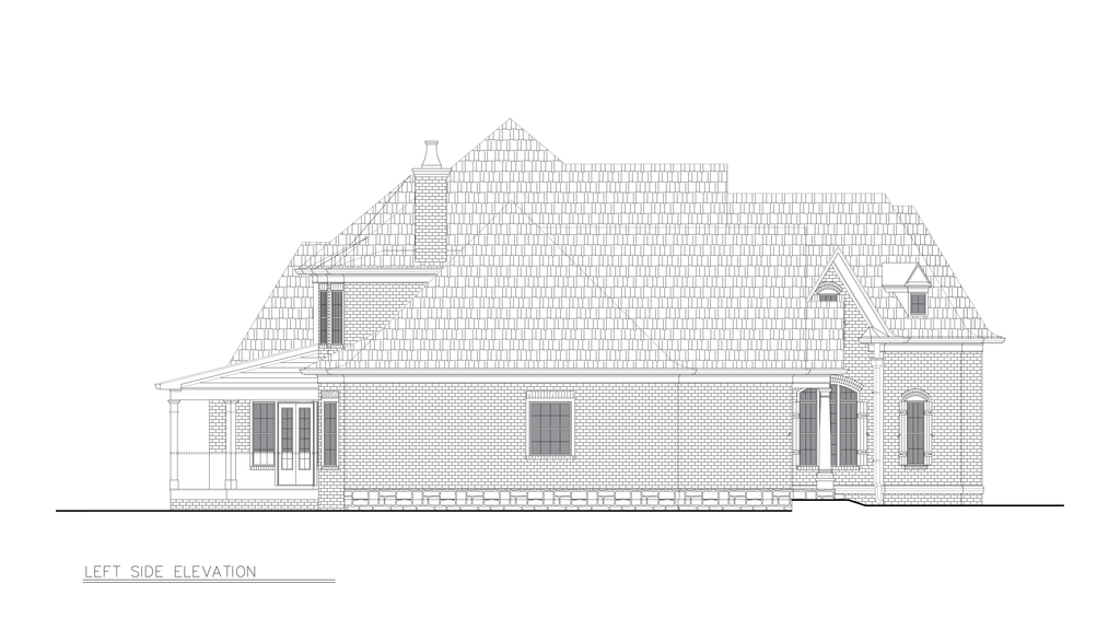 Exterior - Other Elevation for Traditional House Plan #54-716 - 4 bed, 3 bath