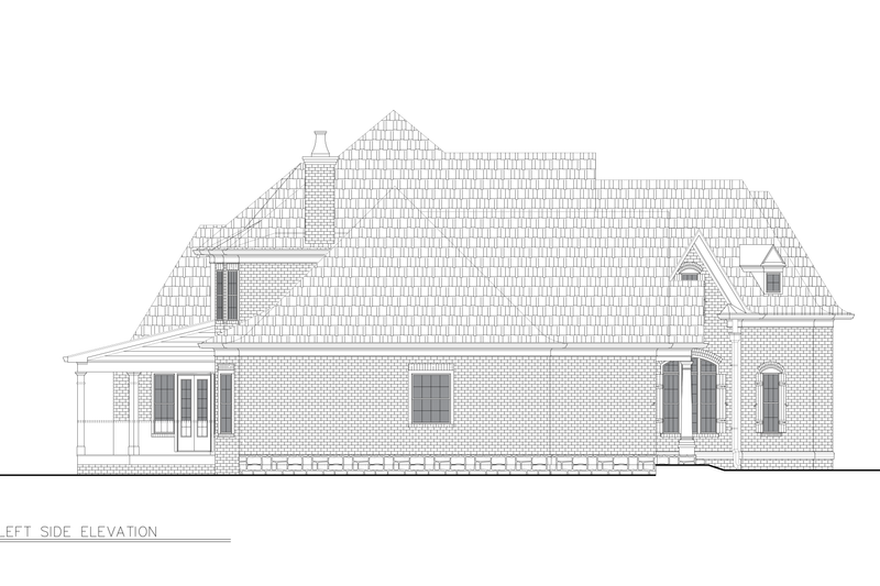 House Design - Exterior - Other Elevation for Traditional House Plan #54-716 - 4 bed, 3 bath