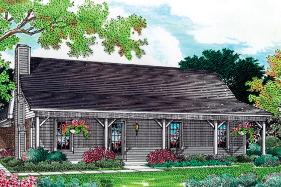 Exterior - Front Elevation 3 for Cottage House Plan #45-244 - 3 bed, 2 bath