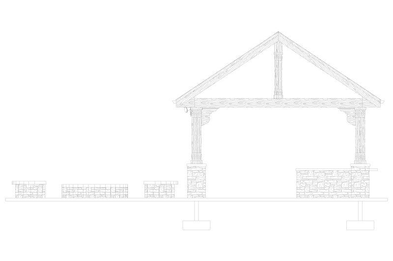 House Blueprint - Exterior - Front Elevation 8 for Southern House Plan #1060-114, 0 bath