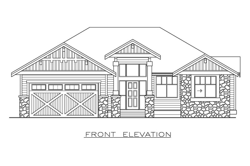 Dream House Plan - Exterior - Front Elevation 4 for Craftsman House Plan #1100-127 - 3 bed, 2 bath