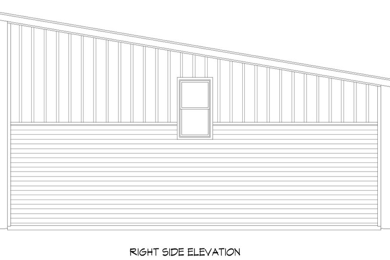 House Plan Design - Exterior - Other Elevation 1 for Modern House Plan #932-574, 1 bath
