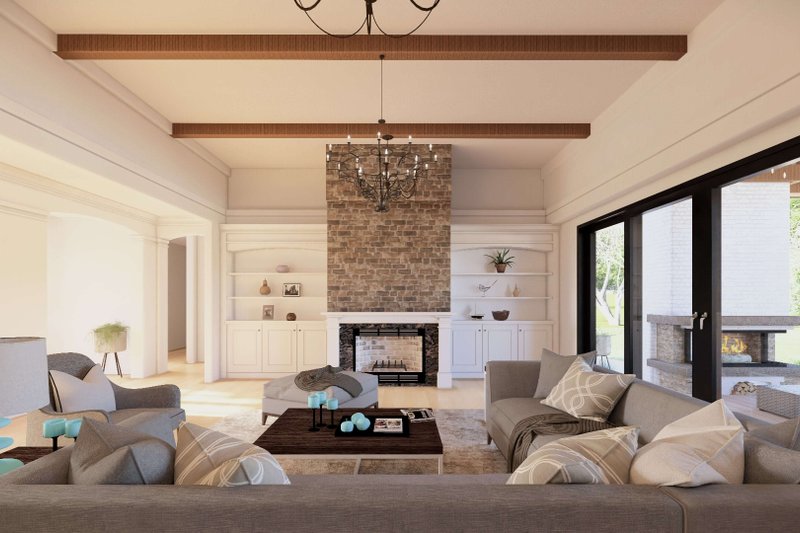 House Design - Interior - Family Room for Contemporary House Plan #923-391 - 4 bed, 4.5 bath