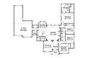 European Style House Plan - 4 Beds 2.5 Baths 2309 Sq/Ft Plan #411-686 