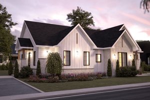Exterior - Front Elevation 3 for Farmhouse House Plan #23-2396 - 4 bed, 2 bath
