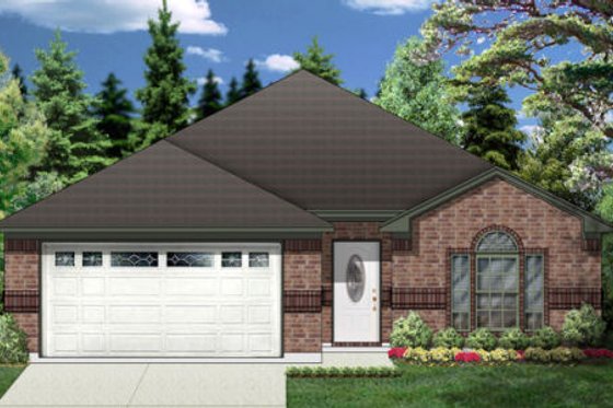 Exterior - Front Elevation for Traditional House Plan #84-327 - 3 bed, 2 bath