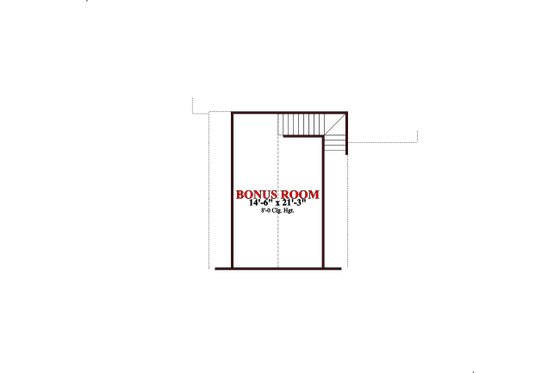 Floor Plan - Upper Floor for Traditional House Plan #63-357 - 3 bed, 2 bath