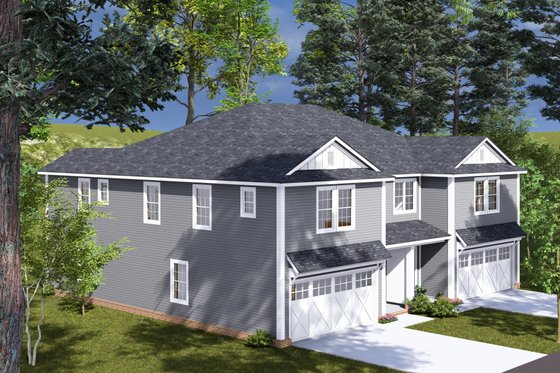 Exterior - Other Elevation 3 for Traditional House Plan #513-2317 - 4 bed, 3.5 bath